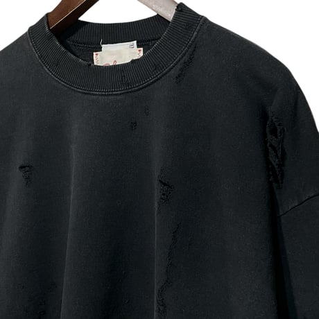 SUBTLE Re label "used damage sweat" (unisex) F