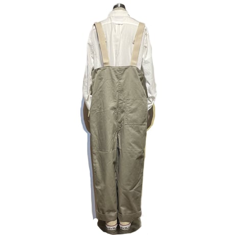TigreBrocante "10oz coma chino liner salopette"(beige) women's