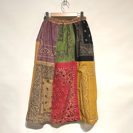 Slow Hands "bandana patch work skirt"(sand asst)women's-(F)