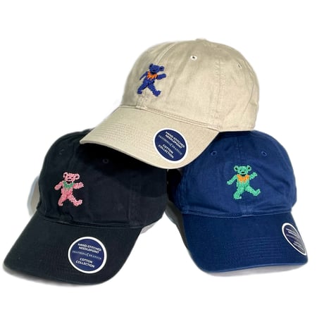 SMATHERS & BRANSON"needle point dancing bear cap"(unisex)