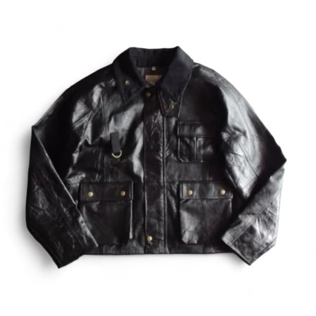 yoused"all leather fishing jacket"(black)unisex