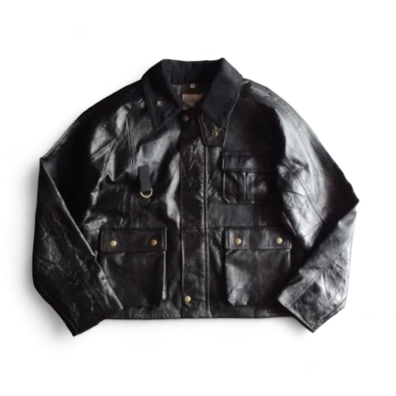 【yoused】LEATHER FISHING JACKET yoused
