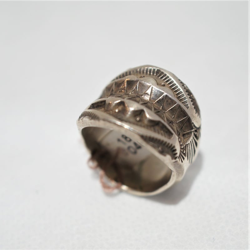 Elvira Bil インディアンジュエリー Elvira Bill ／ H.G Stamp Work Bangle | CALIFORNI