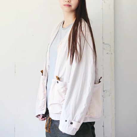 dip ltd "nylon×mesh army pocket liner jacket" (pink)unisex