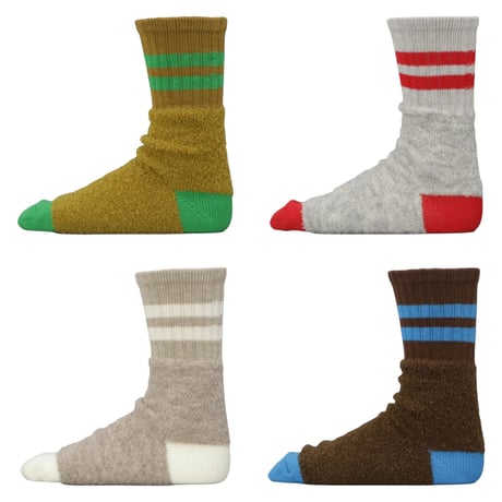 decka quality socks "ORDINARY FITS M.A.P.×decka Quality socks"(Alpaca Ribbed Socks)