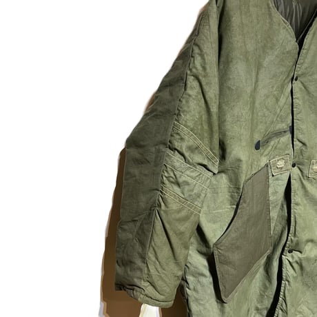 Slow Hands "recycle tent down coat for ARCHIVE"(olive)M-B(unisex)