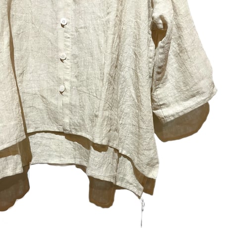 Linen ya"light jackte"(beige)women's