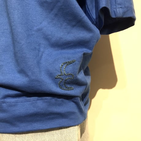 SlowHands ”cotton relax tee"(blue) womens