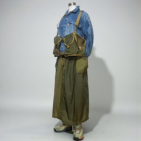 dip ltd"riptop nylon×utility bib"(unisex)