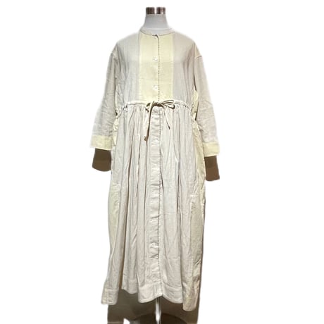 TigreBrocante "Jacquard mix york switch gather one-piece"(natural) women's