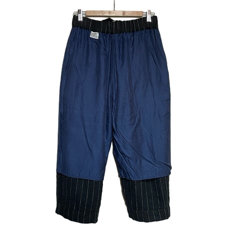 TigreBrocante"herringbone stripe myao 9分丈 pants“(black)women's