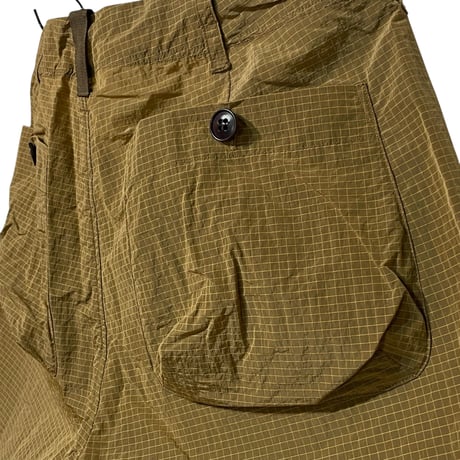 dip ltd "rip stop nylon short pants" (khaki)unisex
