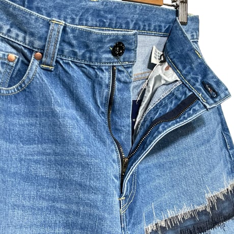 TigreBrocante"12,75oz denim big 5pocket pants“(hand damage)unisex.S