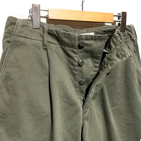 FUNSET OF ART “military satin fool pants"(olive)unisex