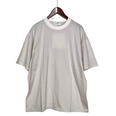 FLISTFIA"loose fit crewneck T-shirts"(white×ivory)uisex