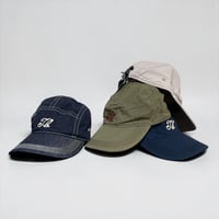 TigreBrocante"10.5oz flat denim& cotton nylon rip running hat (unisex)