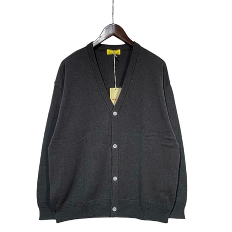 eyya"cotton boucle yarn cardigan"(charcoal)unise