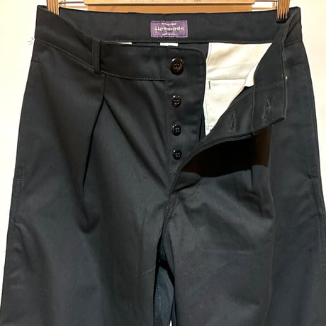 flex made USA"tuck military trousers“(black)unisex