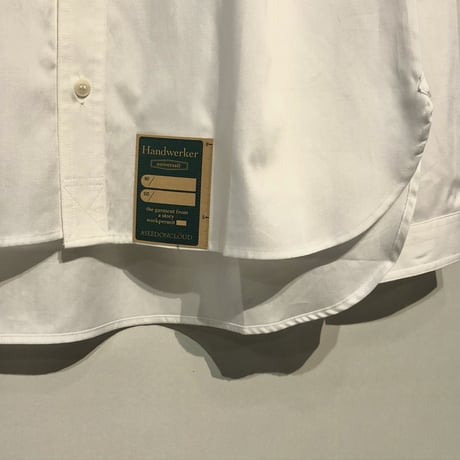ASEEDONCLOUD"Handwerker collarless  shirts" (white) unisex