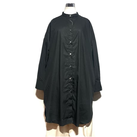 CAERULA"50 broad long stand shirts"(black) women's