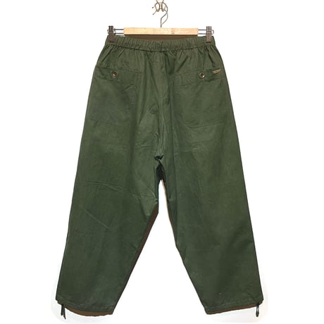 SlowHands”RCL tent loose wanderer pants"(olive-S)unisex