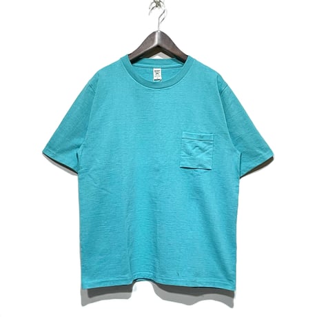 Jackman"dotsume pocket T-shirts"(turquoise blue) unisex