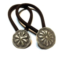 indian jewelry "navajo made concho hair elastic”(A.B)