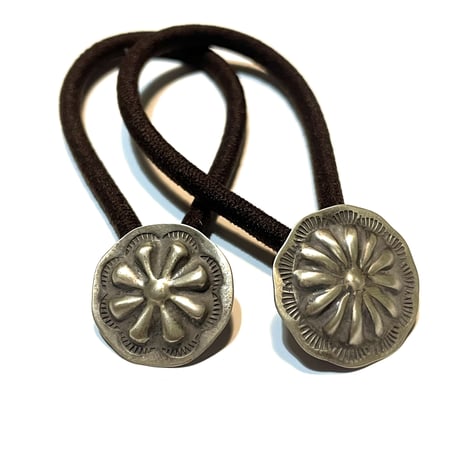 indian jewelry "navajo made concho hair elastic”(A.B)