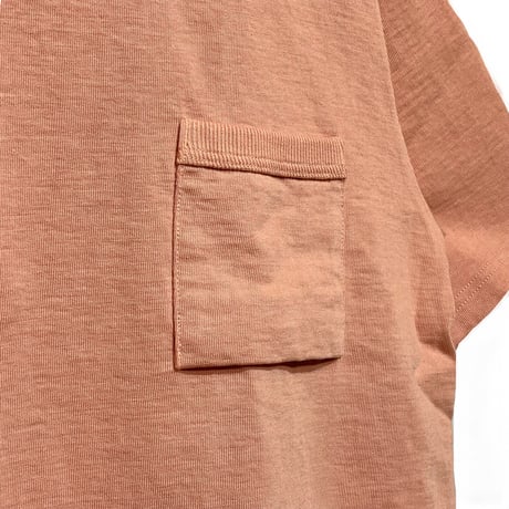 Jackman"dotsume pocket T-shirts"(coral) unisex