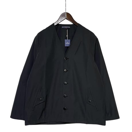 TigreBrocante"cotton nylon grosgrain flap cardigan"(black)unisex