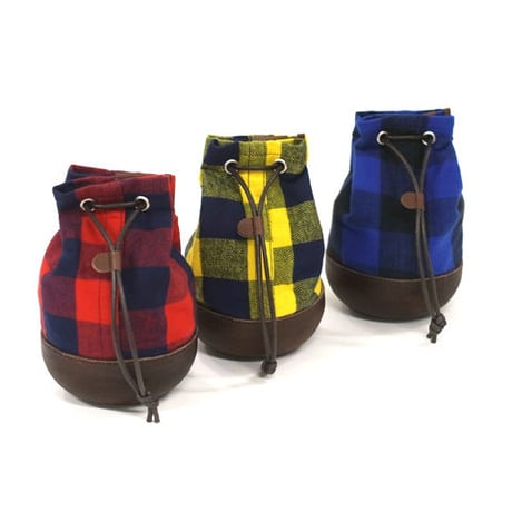 Butler Verner Sails "mold leather buffalo check purse"