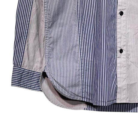 TigreBrocante"london stripe mix regular L/S shirts"(gray)unisex