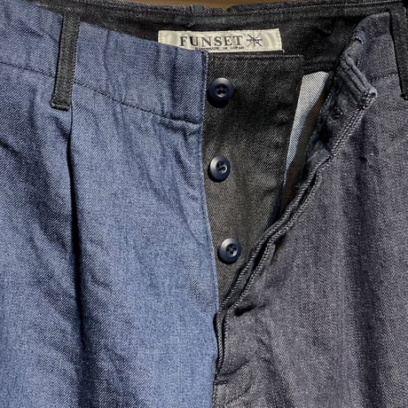 FUNSET OF ART “denim crazy fool pants"(indigo)unisex