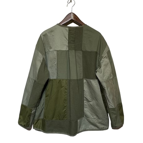 FUNSET OF ART "military patchwork liner blouson"(khaki)unisex-L