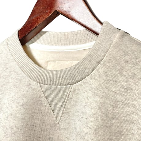 H.UNIT"H.U.T print sweat"(kinari) unisex
