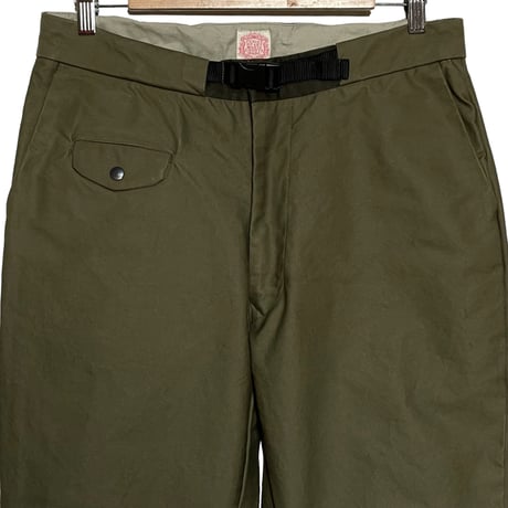 FUNSET OF ART “cotton backsatin wall climbing pants"(olive)unisex