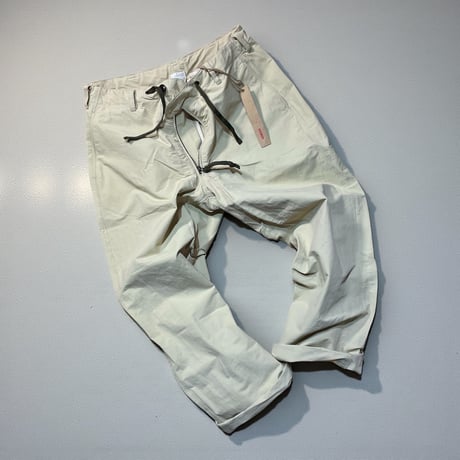 dip ltd "cotton×nylon grosgrain waist cord pants" (beige)unisex