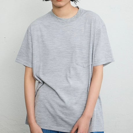 eyya"super merino wool S/S Tee"(gray)unise
