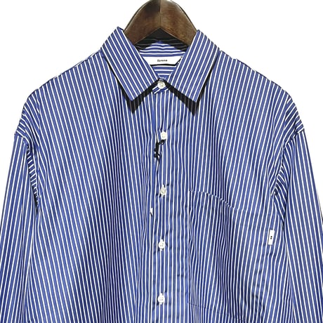 amne "STRIPE R.C"covered shirts (blue)