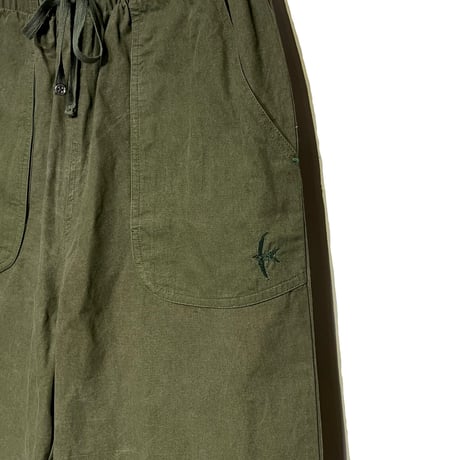 SlowHands”RCL tent loose wanderer pants"(olive-M)unisex