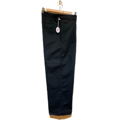 flex made USA"tuck military trousers“(black)unisex