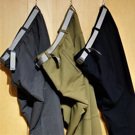 SlowHands”nylon stretch treck pants"(navy)unisex