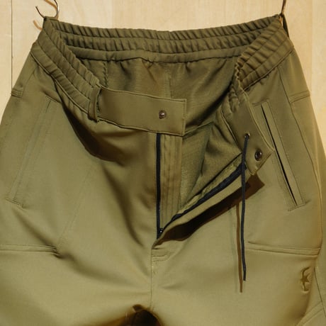 SlowHands”nylon stretch treck pants"(navy)unisex
