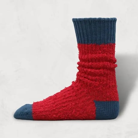 decka quality socks"showatabe"Textured multi color cotton socks