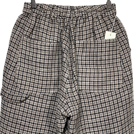 H.UNIT"Wool check work easy pants"(gary) unisex