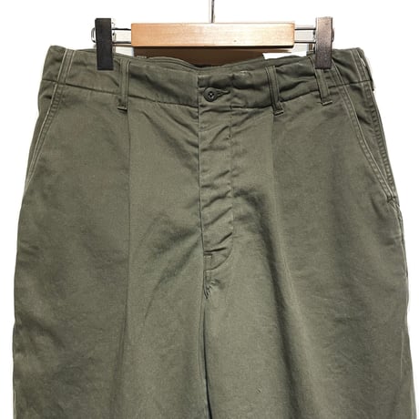 FUNSET OF ART “military satin fool pants"(olive)unisex