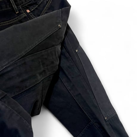 yoused "double knee painter pants" (black) size.1A unisex