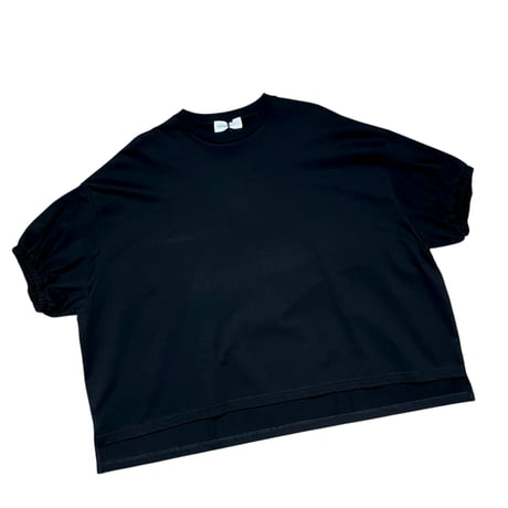 CAERULA PER LIGHTS"BASQUE Jersey Puff T"(black)women's