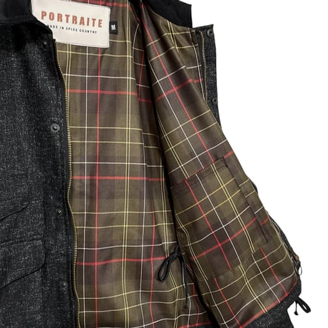 PORTRAITE"classic field jacket short"(cotton twill black)unisex
