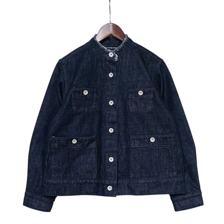 TigreBrocante"13.5oz denim cut off jean jacket"(inidigo)women's